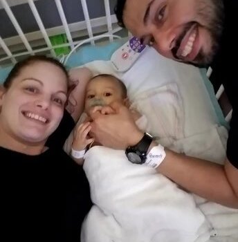 Daddy and Mommy with Levi